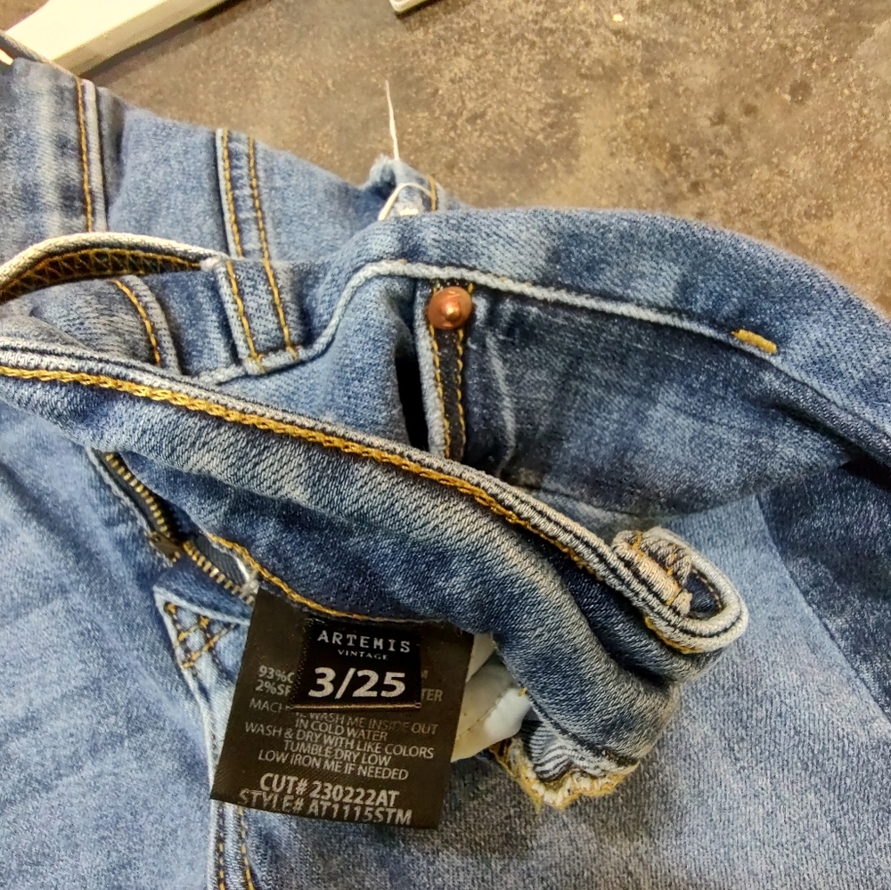 Artemis Design Co Blue Straight Leg Jeans - Picture 4 of 5